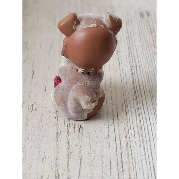 Flocked puppy AS IS pink glitter boot pet toy figure - Picture 3 of 5